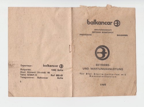 Balkancar betriebs u - balkancar, betriebs-