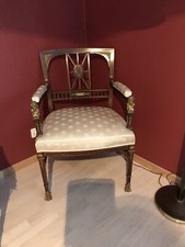 Empire Sitzgarnitur. 1 Sessel Und 2 Stühle .