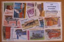 100 verschiedene Briefmarken  Eisenbahn , Zug , Trains , Loks