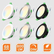 6er LED Einbaustrahler Dimmbar Flach Panel Spot Leuchte Deckenleuchte Strahler
