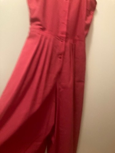 Rotes leinenkleid - leinenkleid, 38