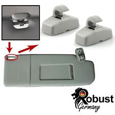 2x Clip Sonnenblendenhalter Grau Halter Blende Für Seat Ibiza Leon Skoda Superb