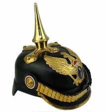Pickelhaube Schwedter Dragoner Kaiserreich Tschako Shako Larp Reenactment  L126