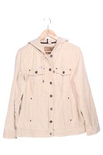 Dolly WooD Damen Jeansjacke Cord Beige Gr. 40/M Kapuze Casual Vintage