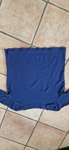 Damen pullover uni royal - uni, blau