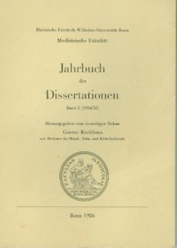 Jahrbuch der dissertationen - der,