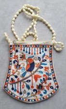 Handcrafted Indian Hand & Shoulder Bag |  Handtasche 23x20cm | Zipper Closer