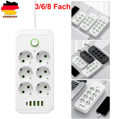 Steckdosenleiste 8fach 4 - 6,