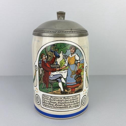 Antiker bierkrug mit - antiker,
