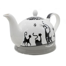 Teekanne Kaffeekanne Katze