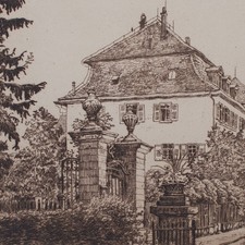 Ernst Gabler Stadtvilla Jugendstil Zeitschrift für Bildende Kunst Radierung 1907