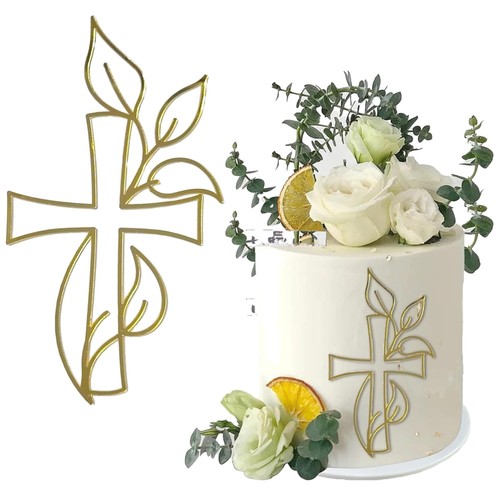 Kuchendeko kreuz gold - kuchendeko,