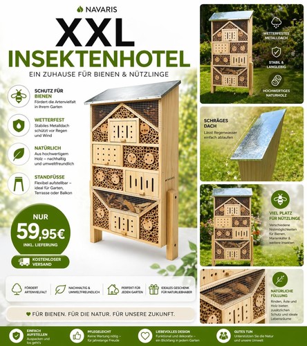 Großes insektenhotel xxl - insektenhotel,