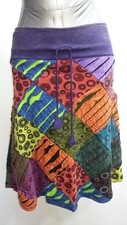 Bunter Patchwork-Rock aus