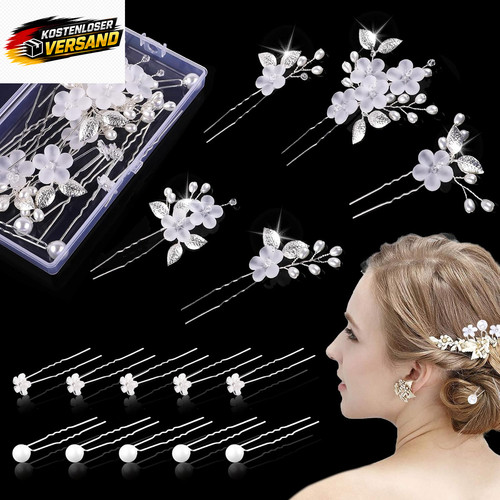 Haarspangen hochzeit set mit - haarspangen,