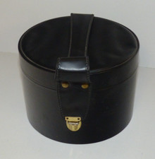 alte rund Box Tasche für Schmuck Kosmetik Reise Utensilien Accessoires DDR