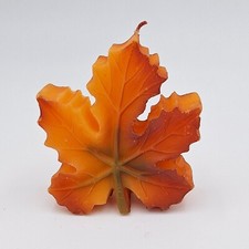 Motivkerze in Blattform Ahorn