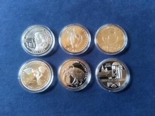 BRD 6x 10 Euro Sammlermünzen Silber Jahrgang 2011 Spiegelglanz Polierte Platte