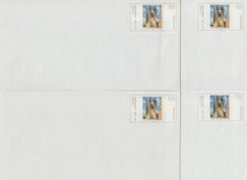 7 verschied. postfrische Plusbriefe Feininger Langformat ohne Fenster (2 Bilder)