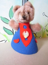 Steiff Teddy als Betthupferl, ca. 14 cm, mit Schild, 60er-J., rar!