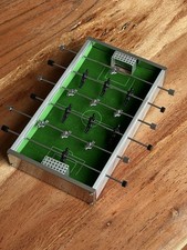 Mini Kickertisch Alu Tischkicker Miniatur Kicker Metall Tischfussball Spieltisch