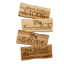 Sauna Hinweisschild 38 x 17 cm