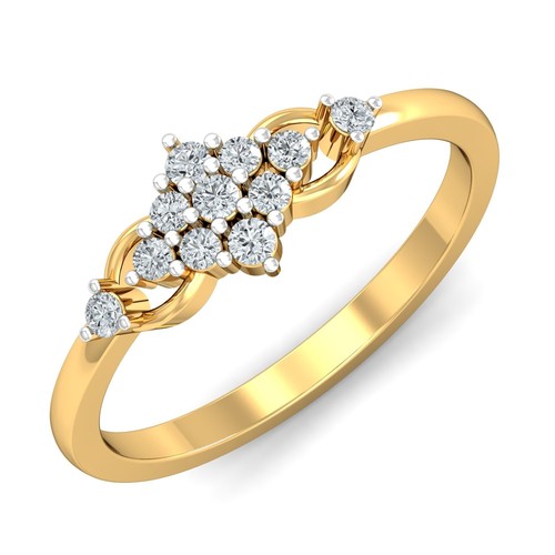 Echter 14k gelbgold lab grown - lab,
