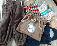 Baby-Jungen-Paket:  Gr. 56-74, Hosen und Strampler, 9 Teile