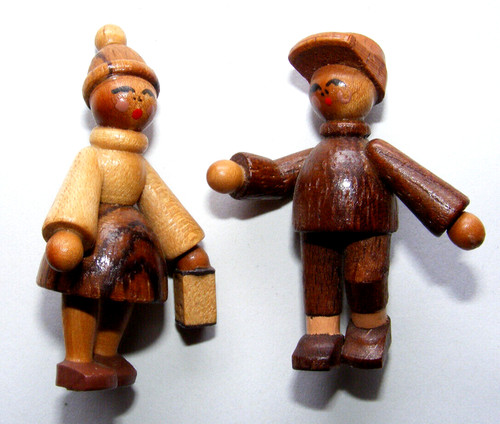 Ddr holzfigur erzgebirge junge - ddr,