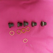 BMW R 26,  27, R 25/3 Ölablass Schrauben mit Dichtungen Originalteile  gebraucht