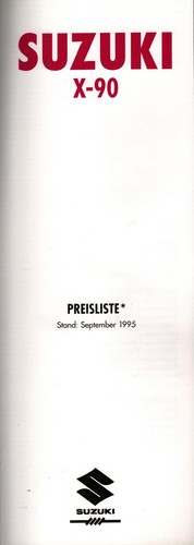 Preisliste suzuki von - x-90,
