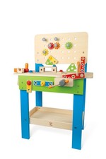 Hape Meister-Werkbank Holz Kinder-Werkbank 80,5x55x30 cm - Wie Neu 