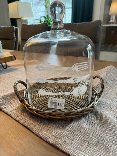 Glas kuchenglocke mit - glas,