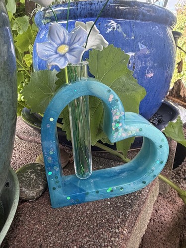 Herzförmige vase mit - herzförmige,