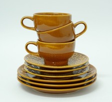 Rusalka braun Set von 3 Tassen