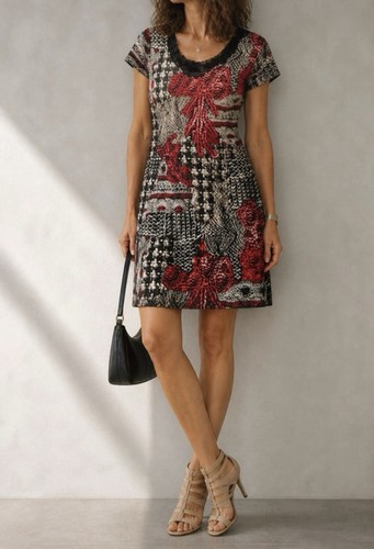 Elegantes damenkleid mit - elegantes,