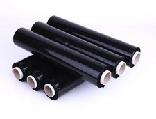 Schwarz Stretchfolie , Umzugsfolie - 500mm x 100 m ; 250 m ; 300 m - 23 MY