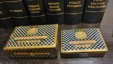 Sammlerobjekt  zwei  Zigaretten Dosen Waldorf-Astoria Blau-Punkt Vintage