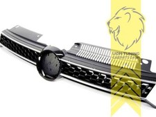 Sportgrill Kühlergrill für VW Golf 6 Limousine Variant Cabrio GTI GTD Optik schw