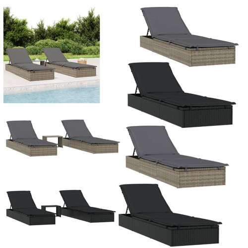 Poly rattan sonnenliege - poly,