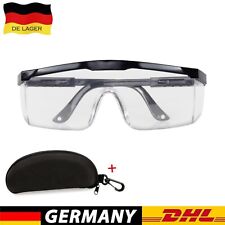 Schutzbrille für Brillenträger verstellbare Bügel Arbeitsschutzbrille Labor