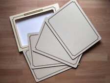 4 x Tischsets Lesser & Pavey Leonardo Collection noble cream unifarben 40cmx30cm