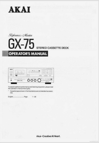 Akai stereo cassette - stereo,