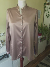 Festliche, seidige, altrosane Bluse von Robert Friedman Gr. S