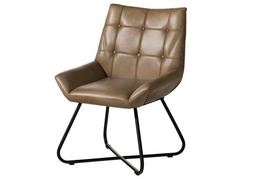 Stuhl gepolstert beige
