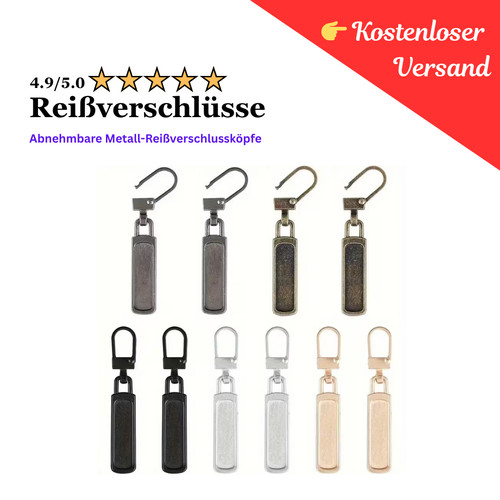 Reißverschlussanhänger - 2x,