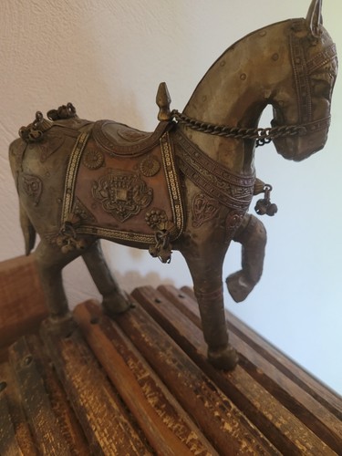 Antike skulptur pferd marwari - skulptur,