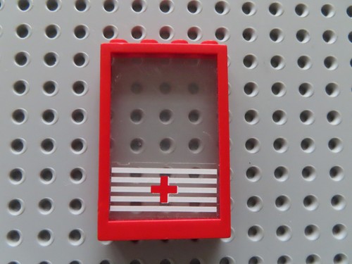 Lego rahmen 4347 1x4x5 rot - lego,