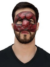 Roter Dämon Teilmaske zum