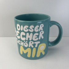 Waechtersbach Tasse blau "Dieser Becher gehört mir" mit Smiley
